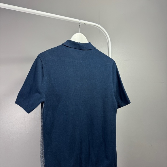 Jacquard Short Sleeve Polo Sweater - Picture 3 of 4